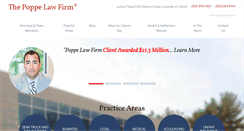 Desktop Screenshot of poppelawfirm.com